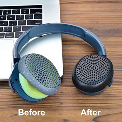 Riff Earpads - defean Replacement Ear Cushion Ear Pads Compatible with Skullcandy Riff Wireless On-Ear Headphones (Black) - color: Black