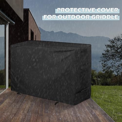 Griddle Cover for Royal Gourmet PD4001 4 Burner Propane Gas Griddle, Flat Top Grill Cover for Royal Gourmet 55in 4-Burner Outdoor Grill - size: 56"L x 23"D x 35"H