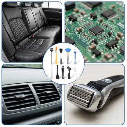 10 Pcs Anti-Static Keyboard Brush Cleaning Set, Mini Portable Electronic Keyboard Brushes for Fans Keyboards Laptop Circuit Board Motherboards PC Cleaning Brush Set