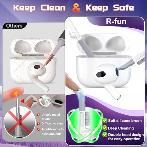 for AirPods 3 Case Cover with Lock Magnetic Lid, Red | Compatible with Apple AirPods 3rd Generation (2019) Case with Cleaner Kit & Carabiner, Powerful Drop Protection - color: B Red, size: Airpods 3rd Generation