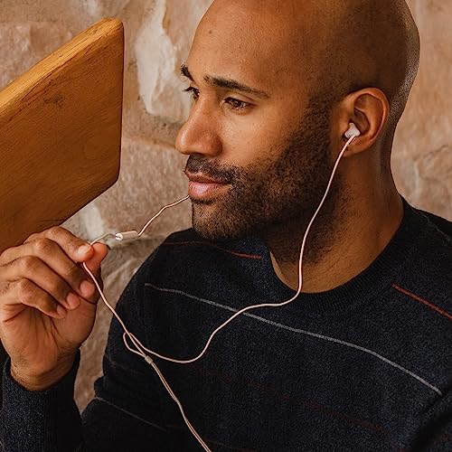 PANASONIC ErgoFit Earbud Headphones with Microphone and Call Controller Compatible with iPhone, Android and Blackberry - RP-TCM125-W - In-Ear (White) - color: White, size: S/M/L, style: With Mic