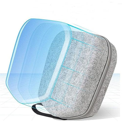 VR Glasses Storage Bag Hard EVA Carrying Case for VR Gaming Glasses, Impact Proof Anti Scratch VR Headset Travel Case for Quest 2 VR Accessories 11*7.9*4.7 In VR Glasse Storage Bag
