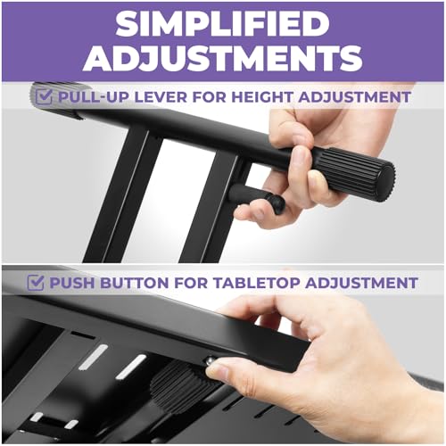 Liquid Stands Expandable DJ Table Stand Portable Audio Mixer Stand - DJ Stand for Laptop & Controller - Midi Keyboard Stand & Synth Stand - DJ Booth Portable X Style Keyboard Stand & Tabletop DJ Desk