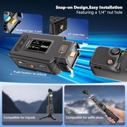 Wireless HDMI Transmitter for Pocket/Action/Insta 360, HD Video Receiver - size: The second generation