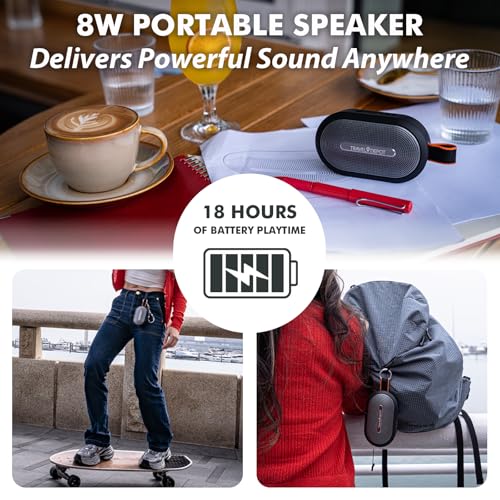 Travel Depot Magnetic Bluetooth Speaker for Golf Cart, Portable Waterproof | Wireless Speaker, Loud Stereo Sound, 18H Battery, IP66 Outdoor Speaker with TWS, Bluetooth 5.3 for Travel, Beach, Hiking - size: 1 Pack