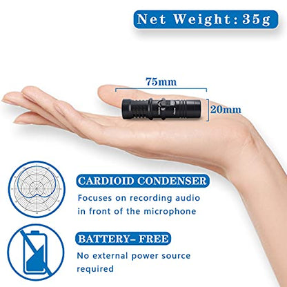 Nicama 3.5mm Camera Shotgun Microphone with Windscreen Muff for Canon EOS, Nikon DSLR Cameras Sony Camcorders （NOT for Canon T5,T6 and T7