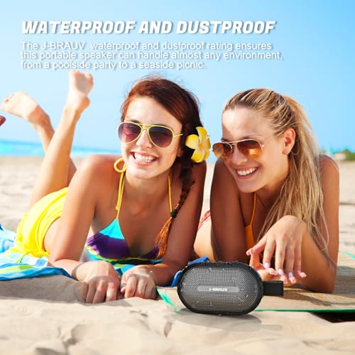 Portable Mini Bike Bluetooth Speaker,IP67 Waterproof Wireless with Adjustable Strap and Hook, Loud Clear Sound 10Hours Playtime, Home/Party/Outdoor/Beach/Shower (MINI Speaker)