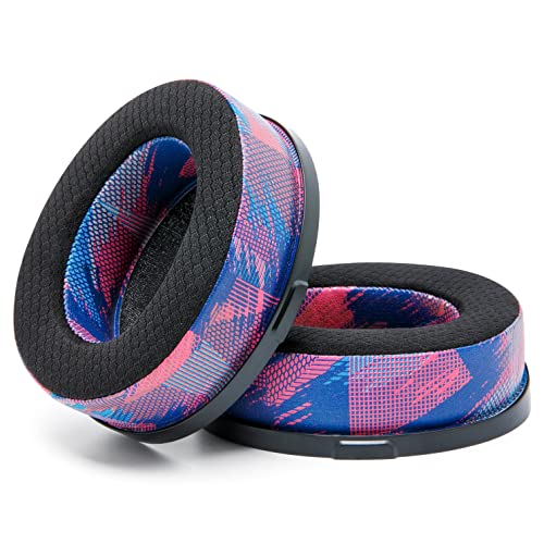 WC Freeze Penrose - Cooling Gel Earpads for Audeze Penrose & Mobius | Made by Wicked Cushions | Hybrid Fabric, Improved Durability, Thickness & Sound Isolation | Speed Racer - color: Speed Racer