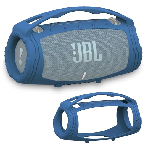 Silicone Cover Case for JBL Xtreme 3 Portable Bluetooth Speaker | Soft Skin Sleeve Protective Carrying Case for JBL Xtreme 3 with Handle, Shockproof and Anti-Scratch Cover (Blue) - color: Blue