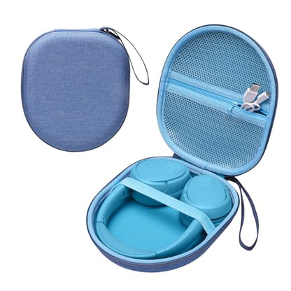 Headphone Headset Case Compatible with JBL Tune 510BT 720BT 520BT 770NC/Sony WH-CH520/Soundcore by Anker Life Q20 Q20i Q30/BERIBES/KVIDIO Wireless On-Ear Headphones, Blue - color: Blue