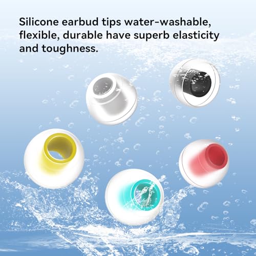 5 Pairs KBEAR 07 Ear Tips, KINBOOFI KZ ZS10 PRO Silicone IEM Eartips Earbuds for KZ ZST ZS10 PRO X AS10 AS24 ZSN ZSN PRO X ZSN PRO ZS10 PRO2 TANGZU WAN'ER CCZ DC02 DC01-PRO Wired Headphone（S/M/L）