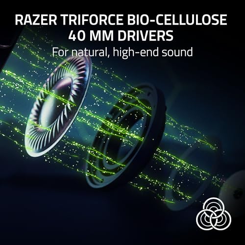 Razer Kraken V4 Pro Wireless Gaming Headset w/OLED Control Hub | HD Haptics, 2.4GHz Wireless, Bluetooth, USB, 3.5 mm, Super Wideband Mic