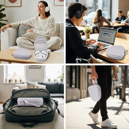 Hard Case for JBL Tune 720BT 520BT 770NC 670NC 510BT, White | Travel Case Compatible with JBL Live 770NC 780NC 680NC 670NC Headphones. Hard EVA Shell with Soft Velvet Lining. Case Only - color: White Case