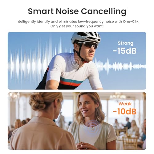 Wireless Lavalier Microphone for iPhone & Android, USB-C Mini Mic with AI Noise Canceling, 196ft Range, 50H Battery, Clip-On Lapel Mic for YouTube Vlog Interview Recording Content Creation