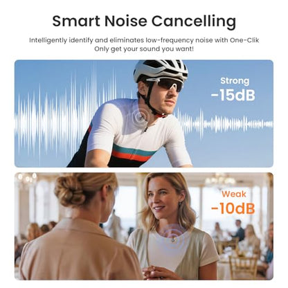 Wireless Lavalier Microphone for iPhone & Android, USB-C Mini Mic with AI Noise Canceling, 196ft Range, 50H Battery, Clip-On Lapel Mic for YouTube Vlog Interview Recording Content Creation