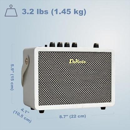 DeKode iG-10Pro+ 10W Portable Electric Guitar Amplifier | Built-in Reverb & Delay, BT Connection, OTG Recording, Headphone Out, USB Charging, Ideal for Beginner & Pro Guitar Practice