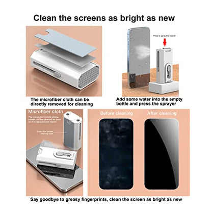 8 in 1 Electronic Cleaner Kit, Multi-Function Keyboard Cleaning Tools for Airpods Laptop iPhone Headphone Earbuds, Tech Cleaning Kit for Cell Phone USB c Charger Port MacBook pro Computer