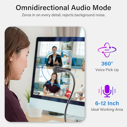 Plug & Play USB Microphone for PC, Desktop Condenser Mic | cardioid mic with noise reduction. Mute button. For podcasting, streaming, gaming. Works with Windows, Mac. - color: Black 3