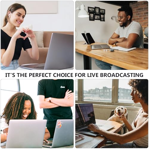 HOMSFOU Professional USB Webcam with Auto Focus and Built-in Microphone for Desktop Laptop Video Streaming and Online Conferencing