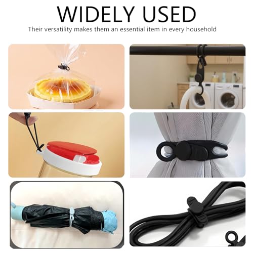 Data Cable Organizer, 2026 NEW Elastic Silicone Cable Ties, Reusable Cable Ties Wire Management Organizer, Multi-Purpose Cord Organizers for Bundling and Fastening Earphone, Phone Charger (18)