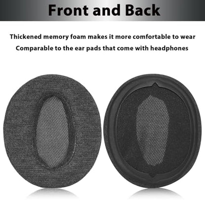 Adhiper Velour Replacement Ear Pads for Sony WH-CH720N, WH-CH710N - Black | Softer Velour Fabric & High-Density Memory Foam Earpads for Sony Headphones - color: Black-Velour Fabric