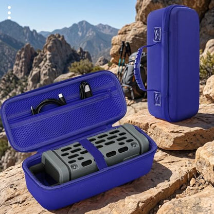 Hard Travel Case Compatible with Turtlebox Ranger Loud Outdoor Portable Bluetooth 5.4 Speaker, Hard Carrying Case with Handle, Shockproof Protective Speaker Storage Bag (Only Case) (blue) - color: blue