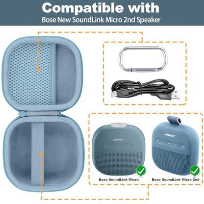 Hard Case for Bose SoundLink Micro 2nd Gen Portable Bluetooth Speaker - color: Blue Case