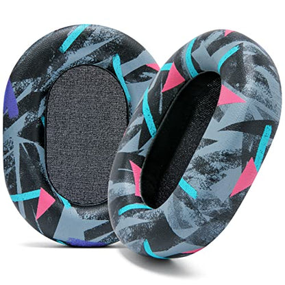 WC PadZ XM5 - Premium Replacement Earpads Compatible with Sony WH-1000XM5 | Made by Wicked Cushions | Soft PU Leather, Extra Thick, Noise-Isolating Memory Foam | 90s Black - color: 90s Black