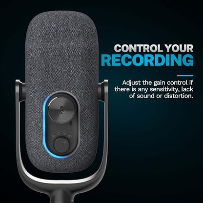 JLab JBuds Talk, USB Microphone, Cardioid Omni Stereo Bi-Directional, White - color: Black