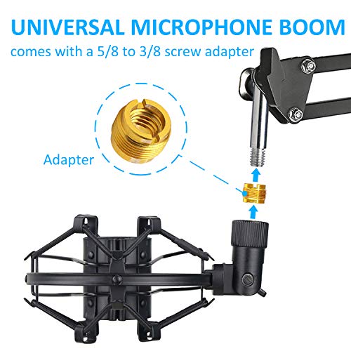 SUNMON SM58 Microphone Shock Mount Holder for Reduces Vibration and Noise, Suitable for Shure SM58-LC, SM58-CN Cardioid Dynamic Vocal Mic - color: Shock Mount