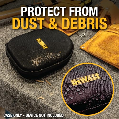 DEWALT Heavy Duty Protective Headphone Case for Neckband Earbuds | Lightweight w/EVA Earphone Hard Shell Case, Headset Travel Carry Shockproof, Water-Resistant, Soft Interior & Accessory
