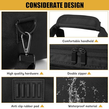 Padded Mixer Carry Bag Fits Behringer X-AIR Series Mixers（ XR12，XR16，XR18）, L 14.6" x W 7.5" x H 6.7" Black