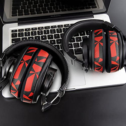SOULWIT Earpads for ATH M50X/M40X, HyperX Cloud 2/3/Alpha, MDR-7506, Arctis 7/9/5/Nova 7/Pro Wired, G Pro X, Sennheiser HD280, Razer Kaira/Barracuda/Kraken Series, Turtle Beach Stealth,Cooling Gel-R S - color: Red Storm