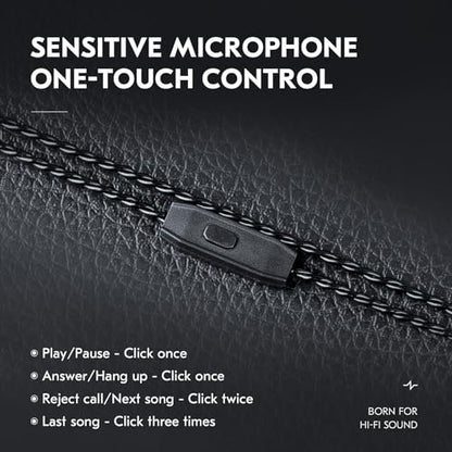 KZ ZS10 Pro IEM Cable, 2 Meter Long in Ear Monitor Cable, CCZ C01 4N OFC Upgraded Earbuds Cord for ZSN PRO X, Castor, EDX PRO, ZS12 PRO X, ZS10 PRO-X, ZAR, ZAS, CCA CRA (2m, QDC-Pins With Mic, Black) - size: 2m, style: QDCpins-With Mic
