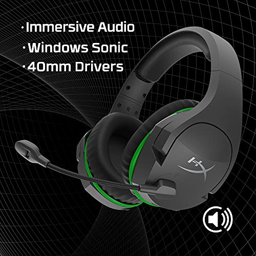 HyperX CloudX Stinger Core – Wireless Gaming Headset, for Xbox Series X|S and Xbox One, Memory foam & Premium Leatherette Ear Cushions, Noise-Cancelling,Black - size: Wireless, style: CloudX Stinger Core