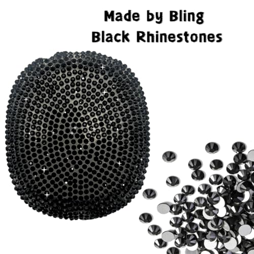 Black Cover for Airpods Max, Bling Rhinestone Apple Headphone Case Sparkling Cute Glitter Airpod pro max Ear Covers Protective Accessories - color: Black