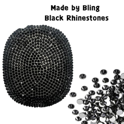 Black Cover for Airpods Max, Bling Rhinestone Apple Headphone Case Sparkling Cute Glitter Airpod pro max Ear Covers Protective Accessories - color: Black