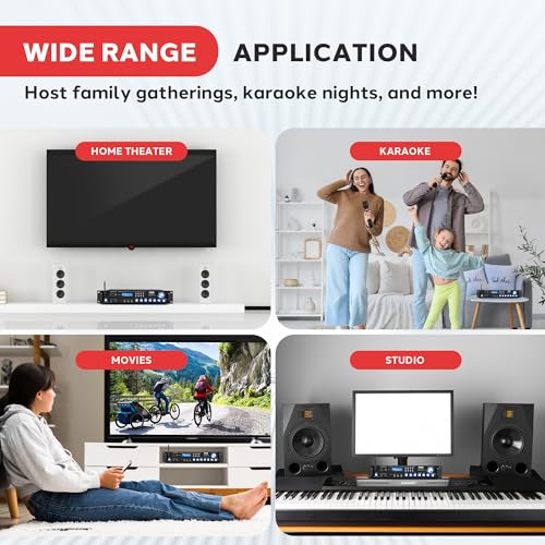 Pyle 3000W Multi-Channel Bluetooth Wireless Power Amplifier - Rack Mount - Stereo Receiver w/ FM Radio - USB/SD - Dual Mic w/ Echo - RCA - Headphone - LED Display - Cooling Fan - P3001BT