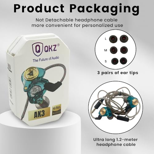 Wired Gaming Earbuds 2 Pack, Ak3file in Ear Monitors, Deep Bass Sound Wired Earbuds, HiFi in Ear Headphones with 1DD 10mm Dynamic Driver, IEM for Music Gaming Video Calling (Black+Green) - color: Black+Green