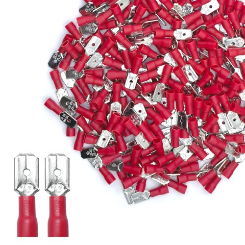 전기 와이어 스페이드 (F/M 200피스 AWG22-16 레드) - size: Male 200pcs AWG22-16 Red