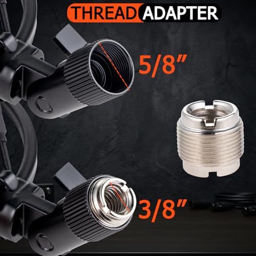 Microphone Shock Mount, Metal Mic Holder Clip for 1.65-1.85"(42-47mm) Diameter Condenser Mics Reduce Vibration Noise and Improve Recording Quality for Bluebird Baby Bottle CAD U37 GXL2200