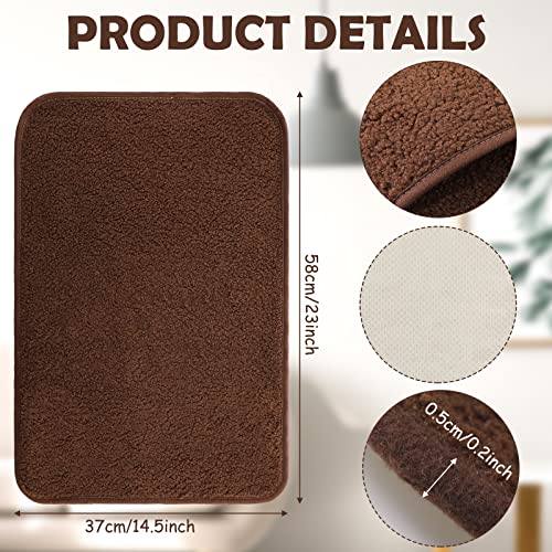 Frienda 2 Pieces Recliner Headrest Covers Sofa Headrest Protector for Recliner Chair Couch Furniture Non Slip for Living Room(Brown) - color: Brown