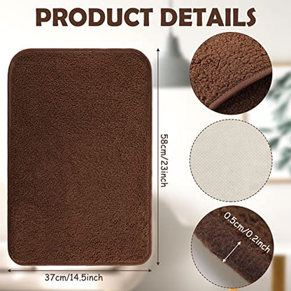 Frienda 2 Pieces Recliner Headrest Covers Sofa Headrest Protector for Recliner Chair Couch Furniture Non Slip for Living Room(Brown) - color: Brown