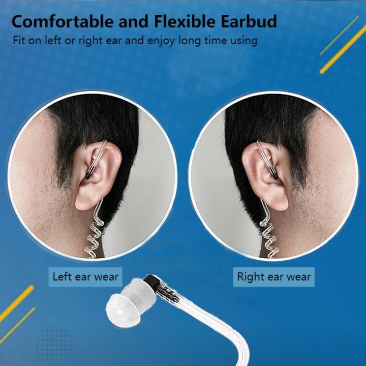 Retevis Walkie Talkie Earpiece with Mic, for RT22/RT21/RT68/H777/RT86