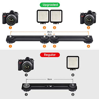 UTEBIT 11 inch Flash Bracket, Straight Flash Brackets with 1/4'' Hot Shoe - size: 11 inch (Metal)