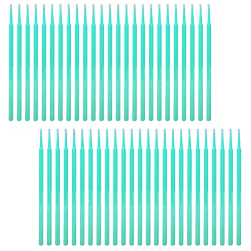 100 Pack Phone Charge Port Cleaning Tool kit,Bendable Mini Soft Round Brushes Cleaner Compatible with iPhone 11 Pro Speaker Tablet Camera Laptop Computer Smartphone - color: Green