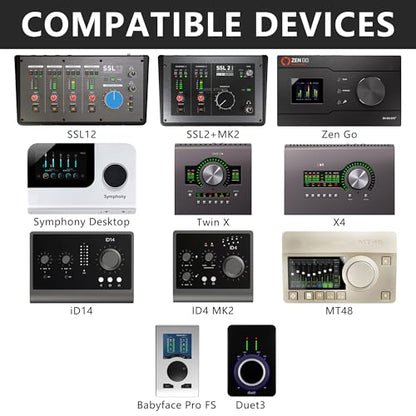 Musiin Audio Interface Stand compatible with SSL2+ MK2,ID14 MK2,Apollo X4 - color: White