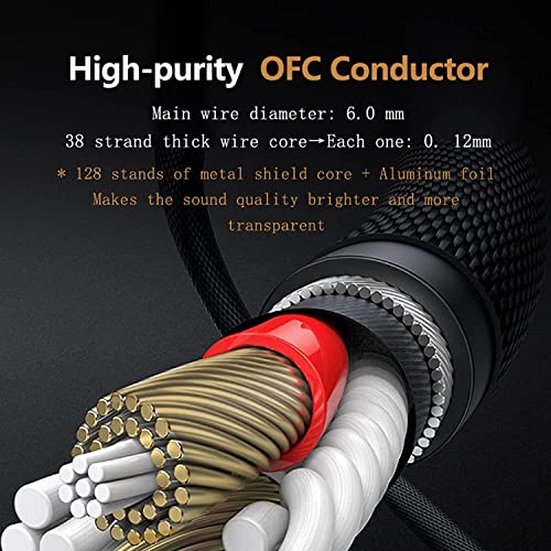 SKW Single Mic XLR Cable, XLR Male to Female Microphone Cables Nylon Jacket 32.8ft/10M | mic cord, dual foil braid shielding, self-locking connectors, for Shure SM7B Rode mixer preamp audio interface studio podcast