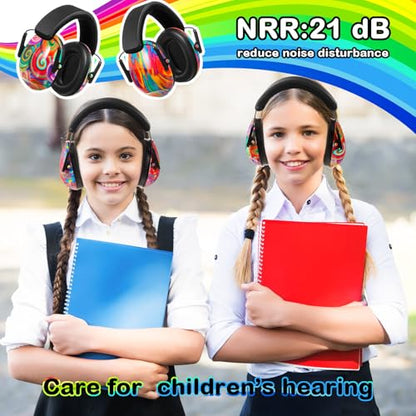 12 Pcs Kids Ear Protection Noise Cancelling Headphones Ear Muffs Bulk 27db Adult Noise Reduction Hearing Earmuff(Universal Fit (kids & Adults),Colorful Style) - size: Universal Fit (kids & Adults), style: Colorful Style
