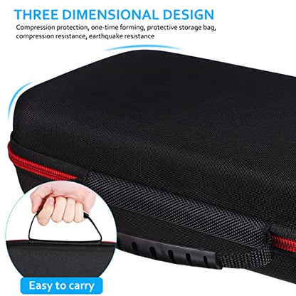 BESPORTBLE Box Microphone Storage Case with Padded Sponge Protection Slip Rings and Bottom Holders for Safely Storing Microphones Covers and Accessories